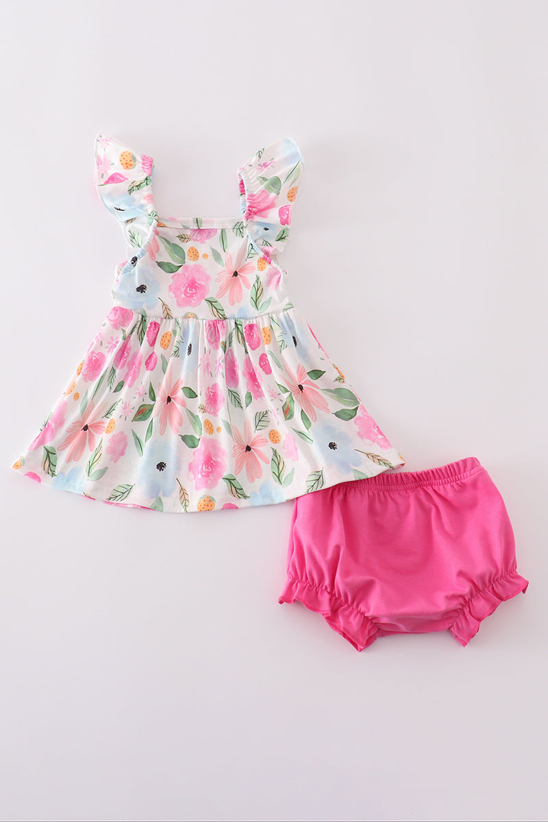 Blossom bliss girl bloomer set