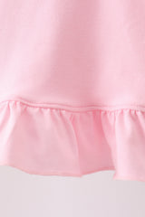 Pink Strawberry Applique Knit Set