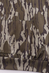 Brown camouflage print hoodie