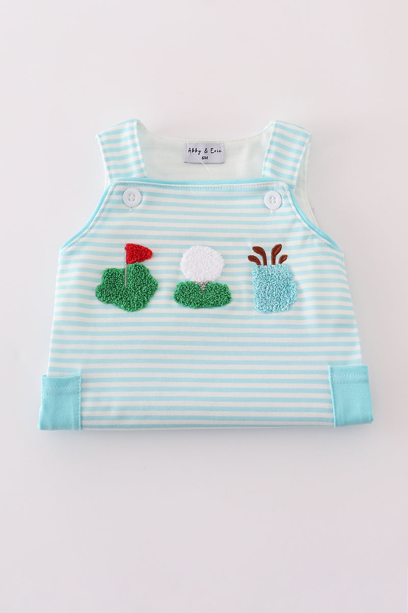 Blue stripe golf french knot jonjon