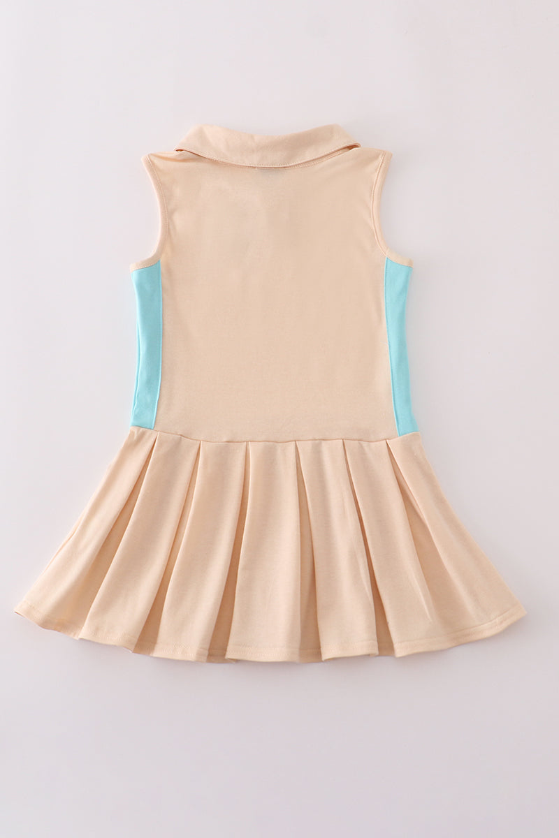 Golf french knot tennis pleats dress