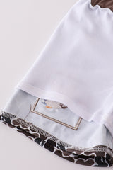 Camouflage duck embroidery swim trunks UPF50+