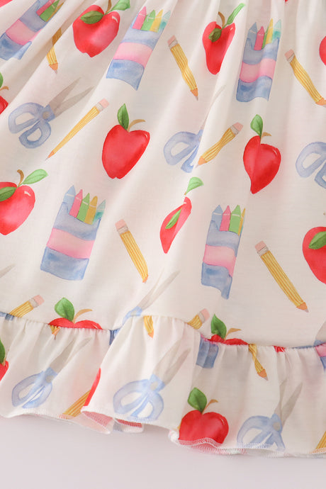 Apple pencil print pants set