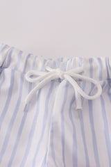 Blue stripe boy swimsuit UPF50+