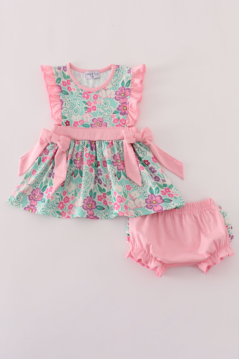 Green Ruffle Bloomer Green dream garden ruffle bloomer set – Honeydew USA