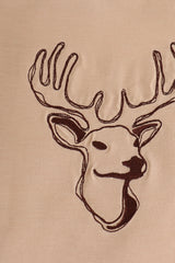 Camouflage antler embroidery pants set