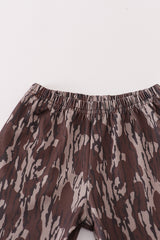 Camouflage antler embroidery pants set