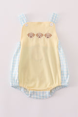 Yellow puppy embroidery bubble