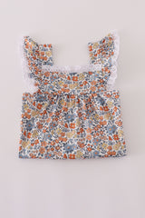 Fall floral print pants set