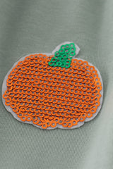 Sage pumpkin cake sequin tiered ruffle dress