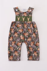 Forest hunting deer embroidery jonjon