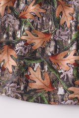 Forest hunting deer embroidery ruffle pants set