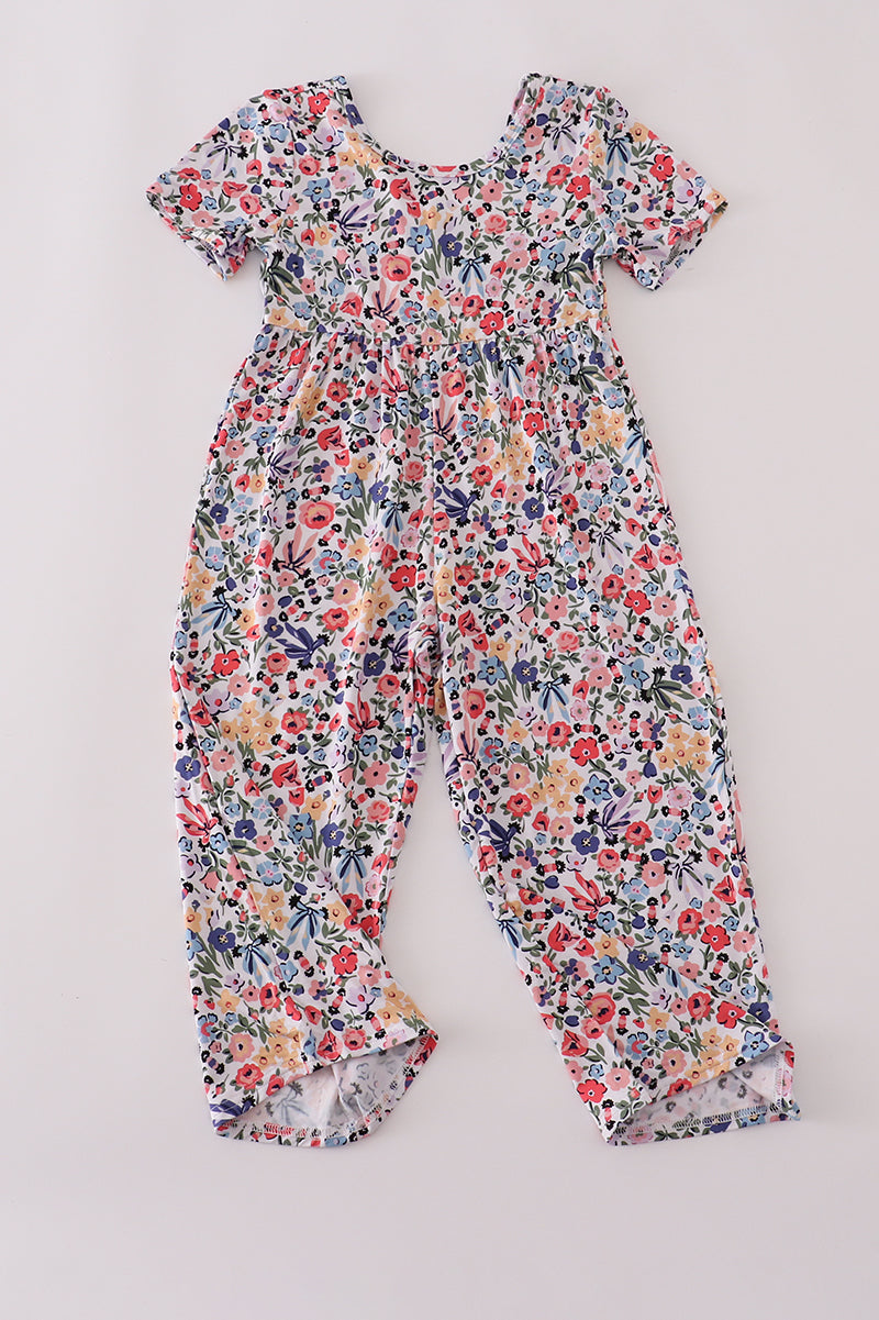 Paisley floral bamboo jumpsuit