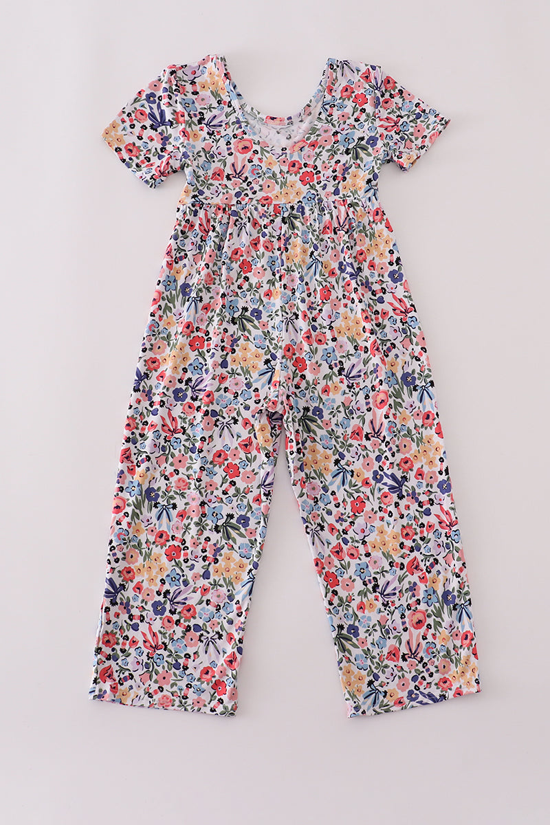 Paisley floral bamboo jumpsuit