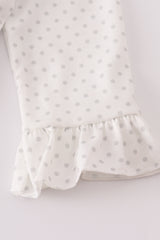 Sweet as pie french knot girl bloomers set