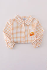 Cream sweet as pie french knot button down shirt