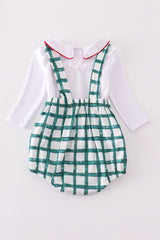 Green plaid bubble set