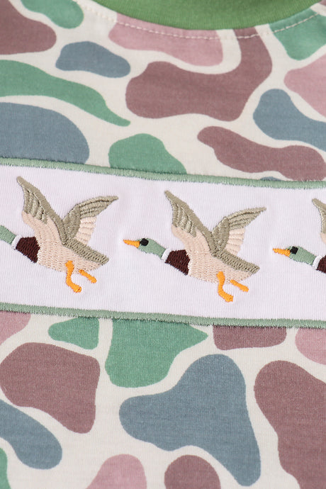 Camouflage mallard embroidery pants set