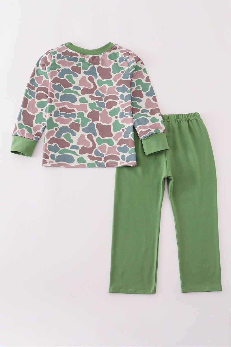 Camouflage mallard embroidery pants set