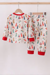 Nativity print pajamas set