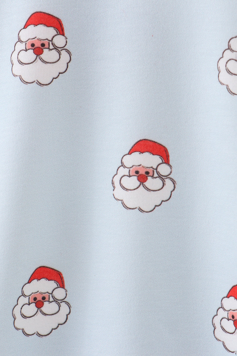 Blue christmas santa claus bubble