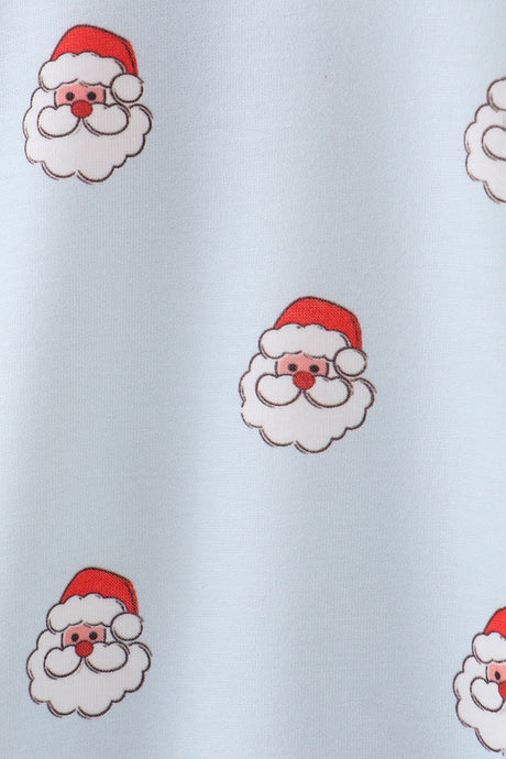 Blue christmas santa claus bubble