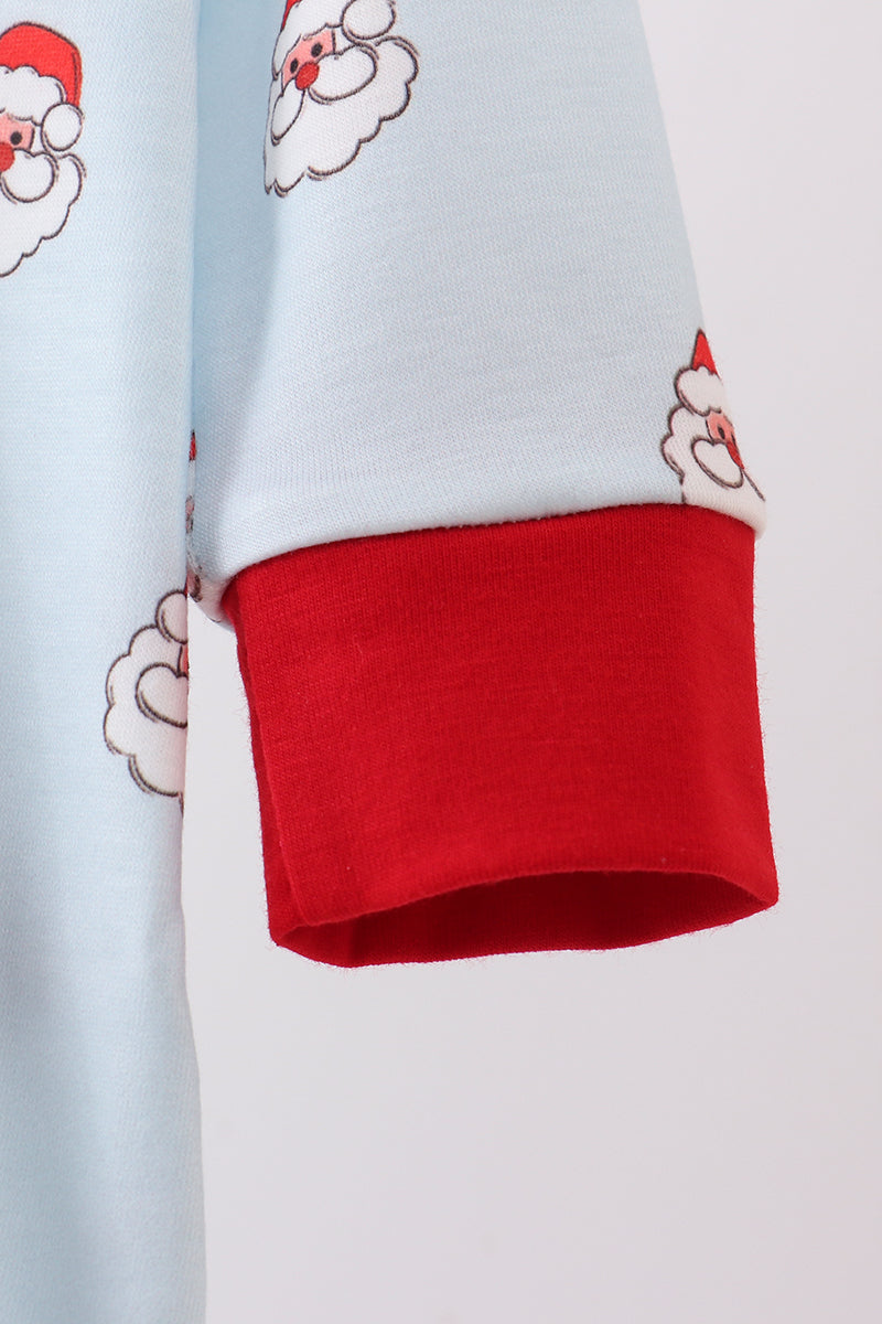 Blue christmas santa claus bubble