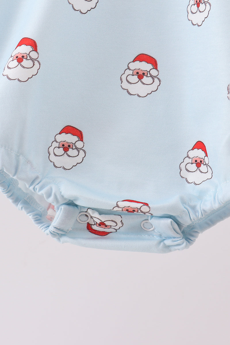 Blue christmas santa claus bubble