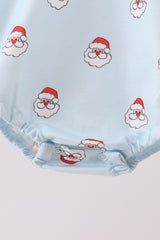 Blue christmas santa claus bubble