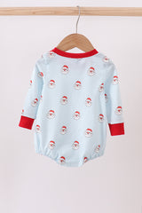 Blue christmas santa claus bubble