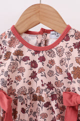 Autumn bloom corduroy ruffle bubble