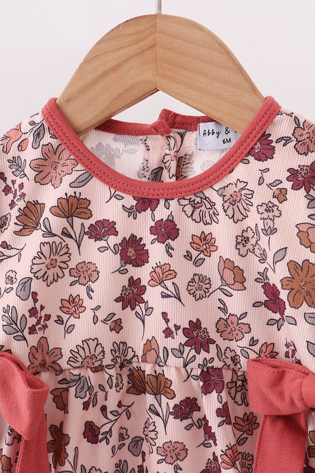 Autumn bloom corduroy ruffle bubble