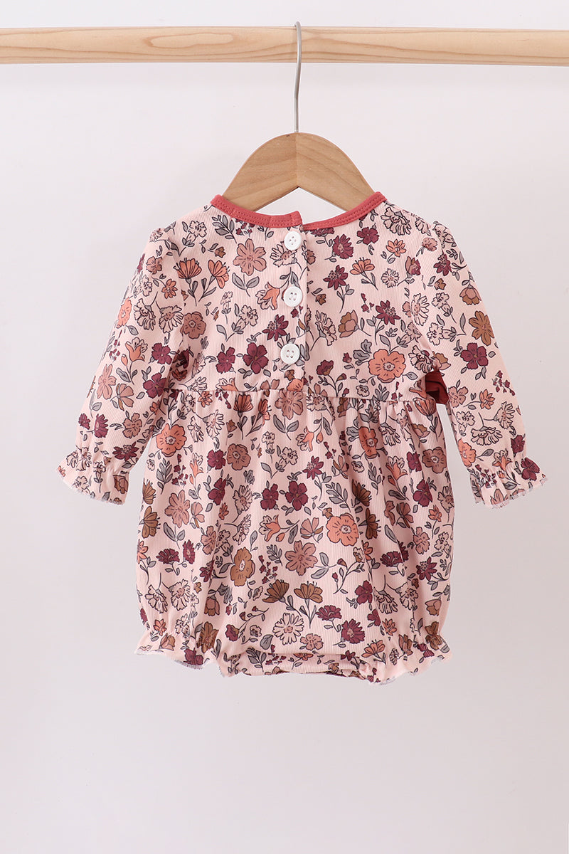 Autumn bloom corduroy ruffle bubble