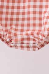 Gingham corduroy bubble