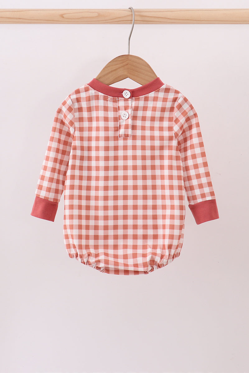 Gingham corduroy bubble