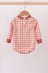 Gingham corduroy bubble