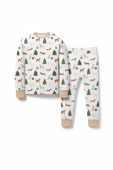 Christmas tree animal bamboo pajamas pants set