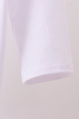 White deer embroidery top