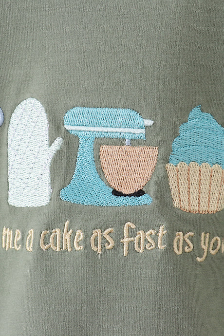 Bake me a cake as fast as you can embroidery bubble