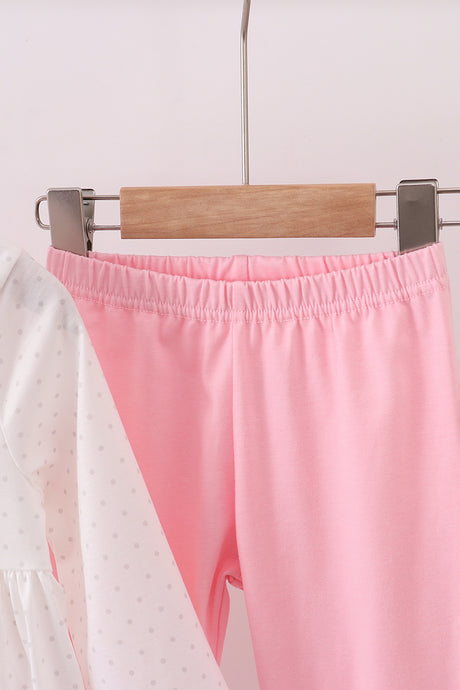 Bake me a cake as fast as you can embroidery ruffle pants set