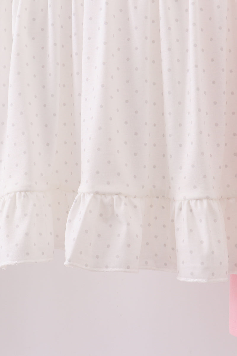 Bake me a cake as fast as you can embroidery ruffle pants set