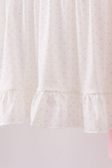 Bake me a cake as fast as you can embroidery ruffle pants set