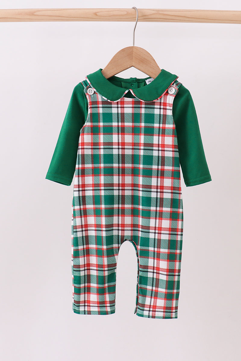 Green plaid 2pc jonjon set