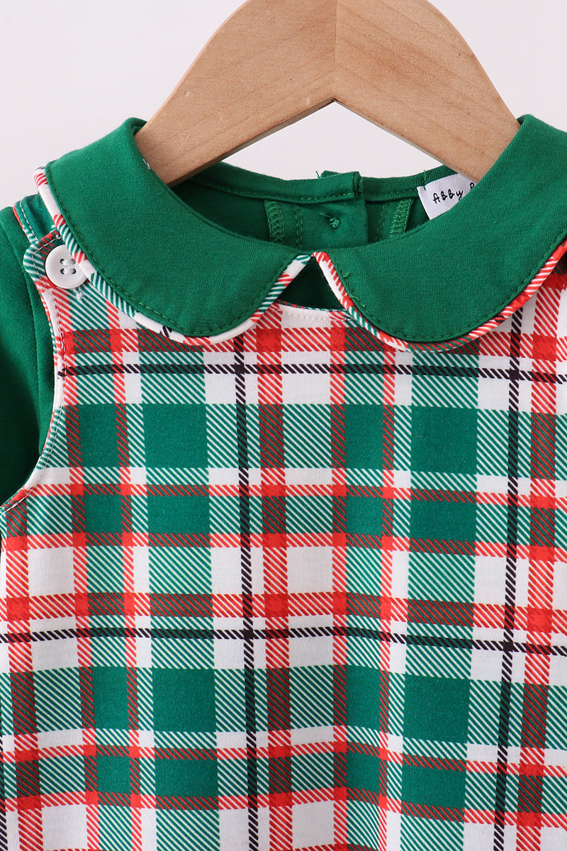 Green plaid 2pc jonjon set