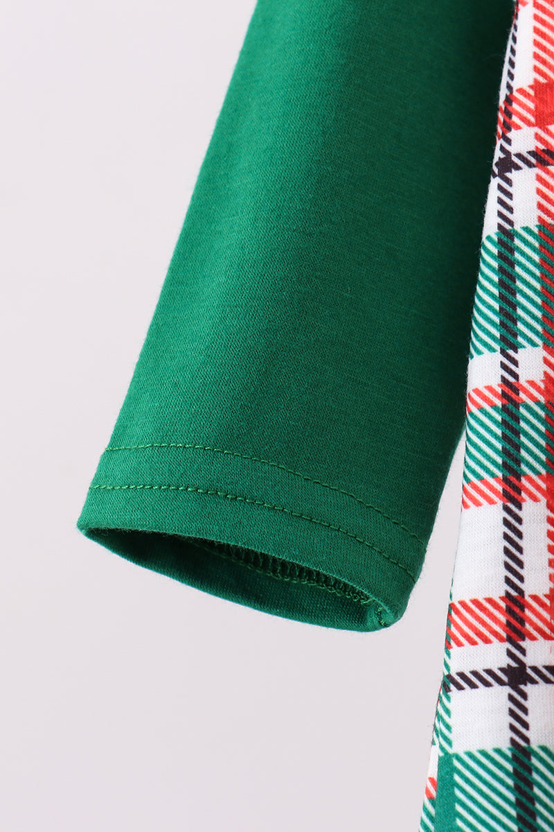 Green plaid 2pc jonjon set