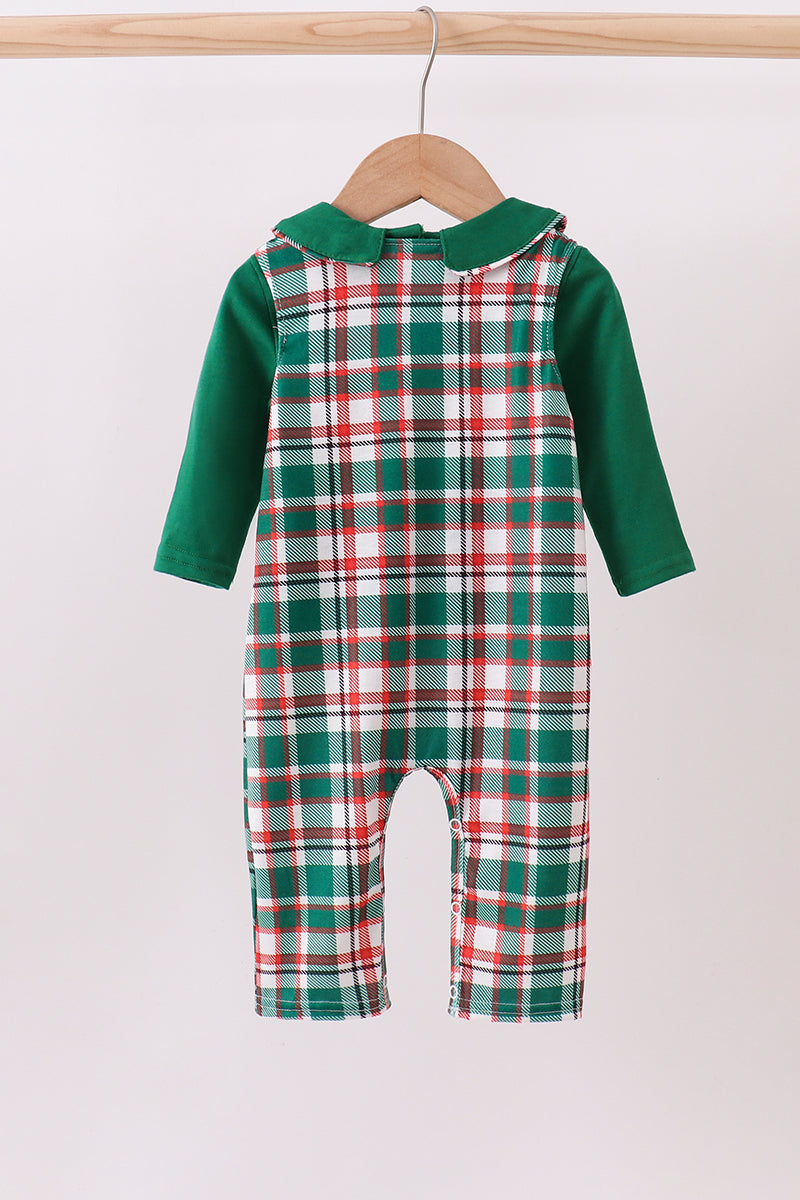 Green plaid 2pc jonjon set