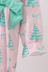 Pink christmas tree ruffle bubble