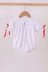 White santa claus smocked bubble