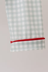 Sage gingham pajama set