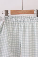 Sage gingham pajama set